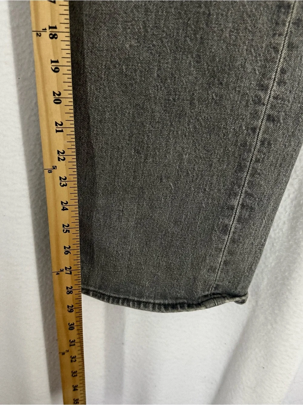 Levi’s 501 Original Fit Jeans Men’s 40x30 Gray Denim Button Fly Vintage